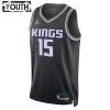 Dres Sacramento Kings Davion Mitchell 15 Jordan 2022-23 Statement Edition Crno Swingman - Dječji